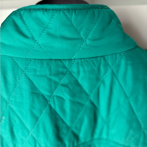 NWT Talbots Turquoise Quilted Puffer Fleece Lined Vest SZ XL - Picture 7 of 16